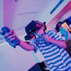 Child playing VR at Active Reality