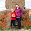 Family pumpkin picking at Cannon Hall Farm