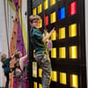 Clip ’n Climb wall at Out of Bounds