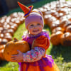 Little one enjoying Halloween at Stockeld Park