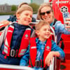 Children enjoying Thames Rockets boat tour