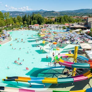Eurocamp swimming pool and slides