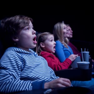 Children watching a movie at ODEON Cinema