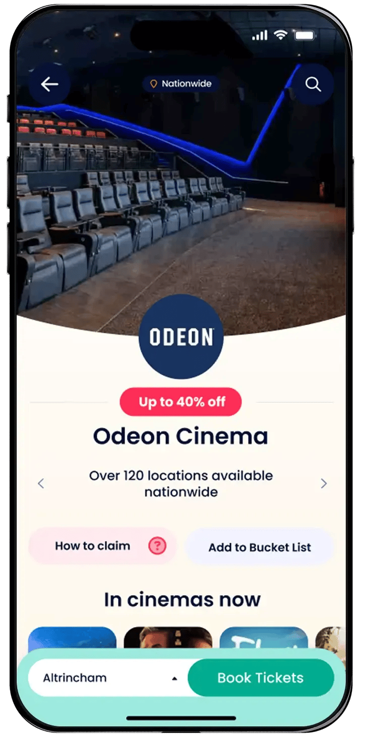 An example of what an offer page looks like on a phone
