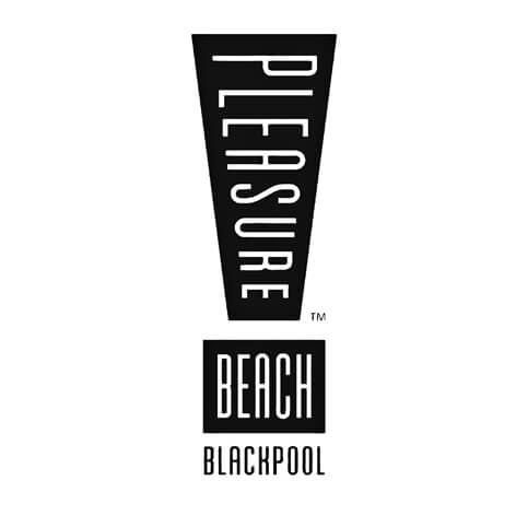 blackpool pleasure beach logo negative