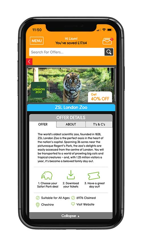 kids pass app safari parks booking page