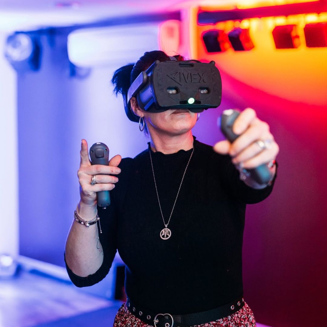 VR gaming player at Active Reality