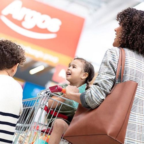 Family Shopping at Argos Store