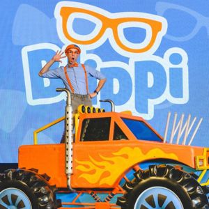 Blippi performing The Excavator Song