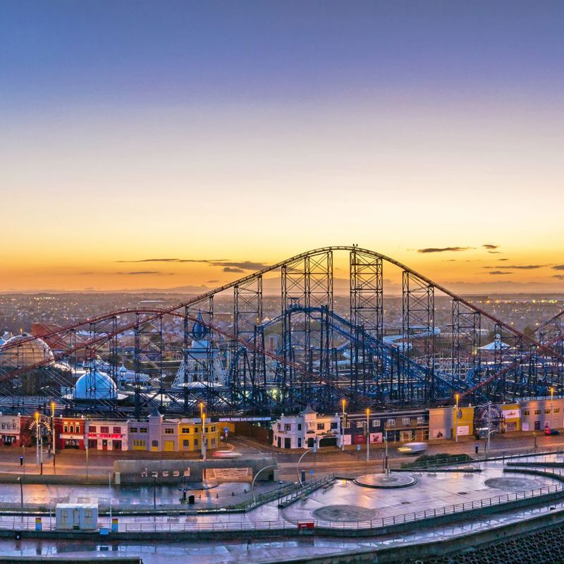 Rollercoaster at Blackpool Pleasure Beach
