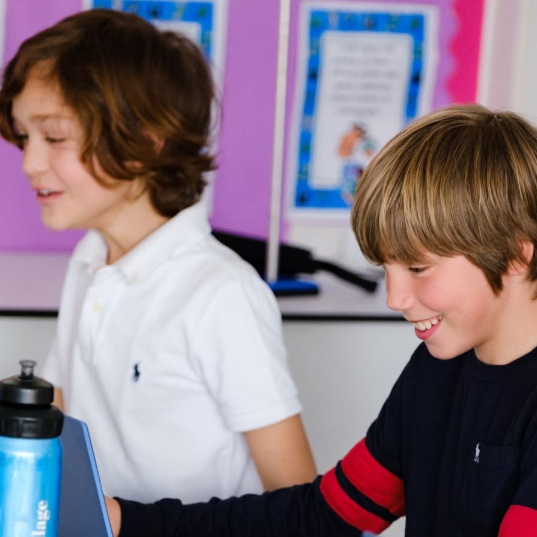 Children coding together at Blueshift Education