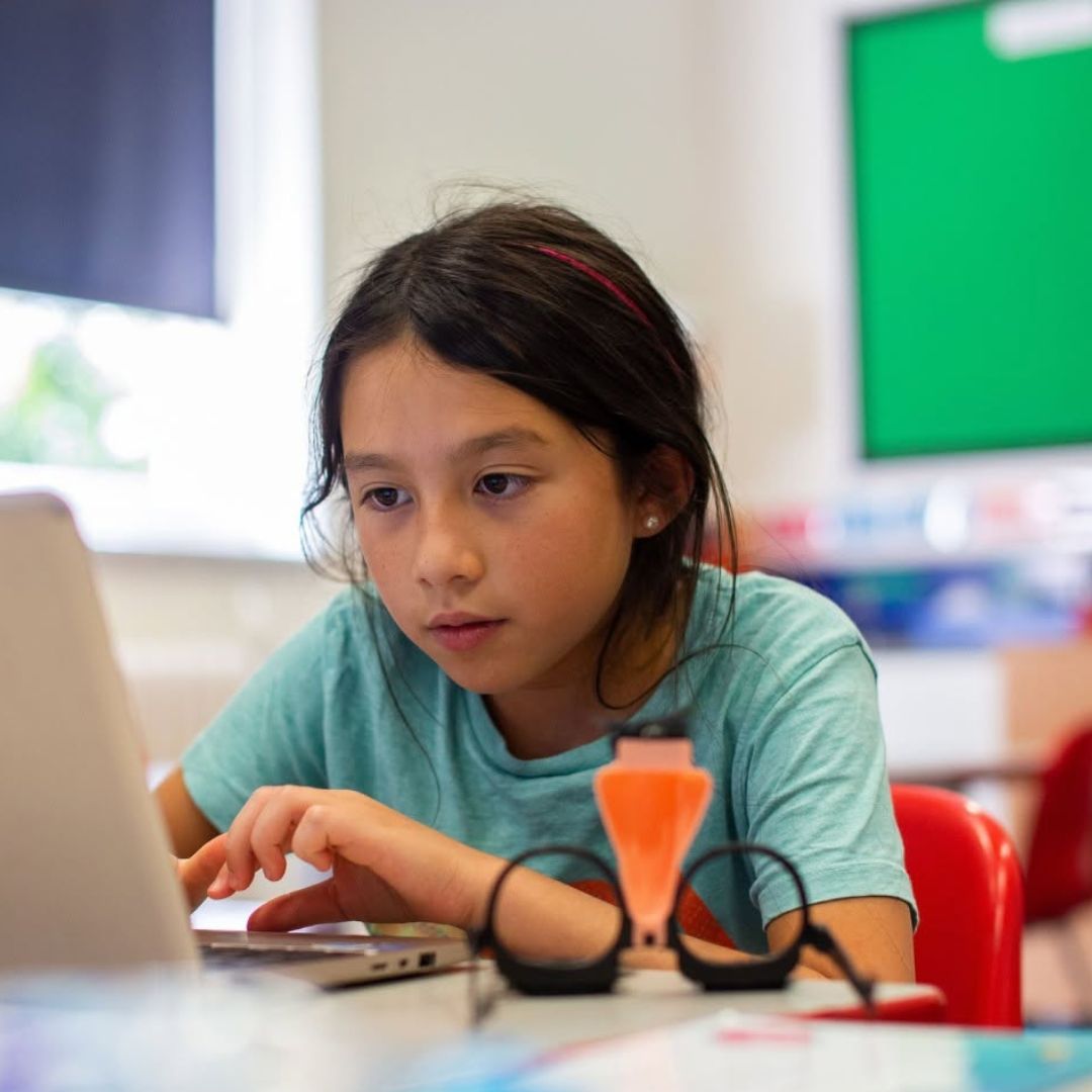 Child learning coding at Blueshift Education
