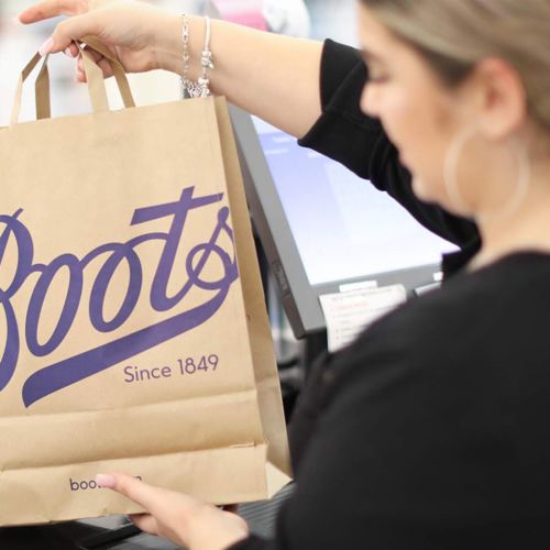Shopping at Boots UK