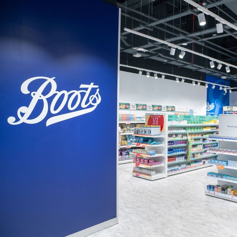 Inside a Boots Health and Beauty Store