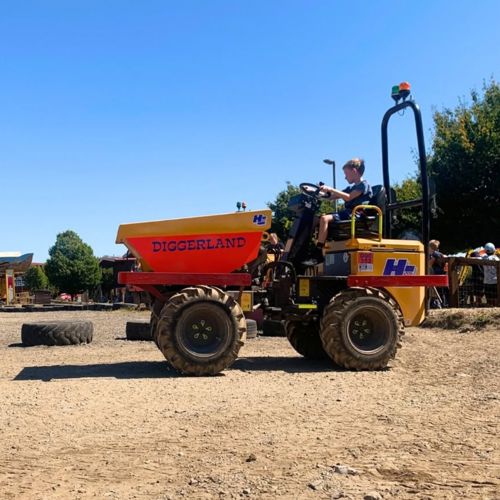 Diggerland dumper truck attraction