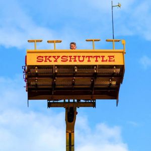 Skyshuttle ride at Diggerland