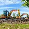 JCB diggers at Diggerland theme park