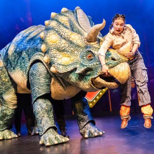 Triceratops in Dinosaur World Live stage show