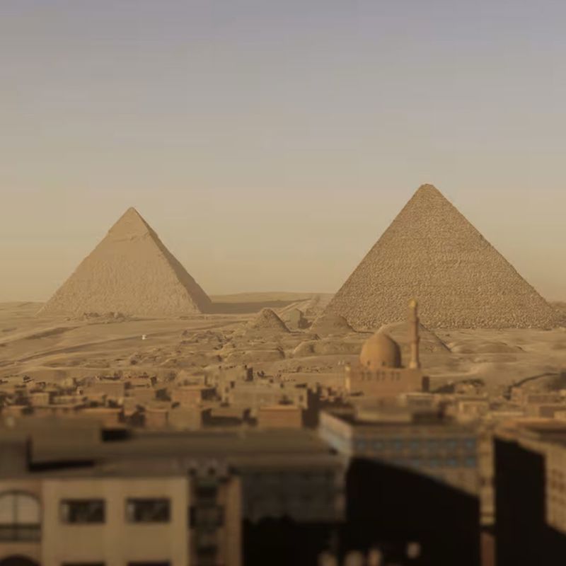 Great Pyramids of Giza in Horizon of Khufu