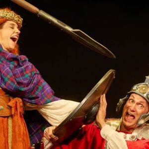 Boudicca scene in Horrible Histories Barmy Britain