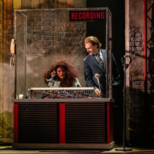 Recording studio scene in I’m Every Woman Musical