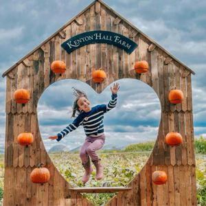 Kenyon Hall Farm pumpkin photo arch