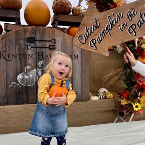 Child at Kenyon Hall Farm Pumpkin Festival