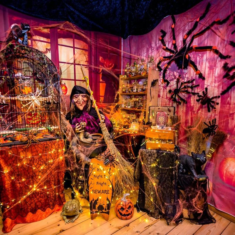 Wickedwood Halloween scene at Landmark Forest Adventure Park