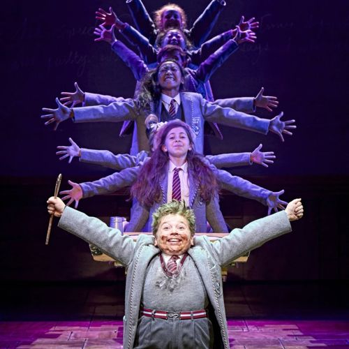 Matilda The Musical cast on stage