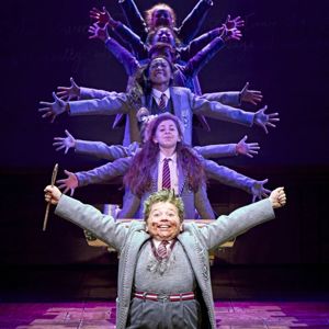 Matilda The Musical cast on stage