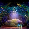 Totoro sleeping in the forest stage scene