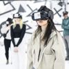 Visitor wearing VR headset at Space Explorers