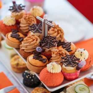 Halloween afternoon tea cakes and treats
