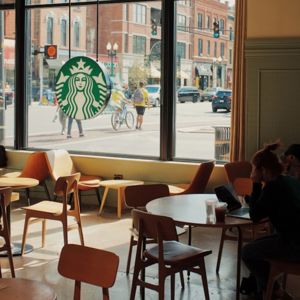 Starbucks Coffee Shop Interior UK