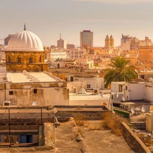 Tunis city skyline