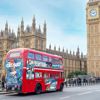 Cat in the Hat sightseeing bus near Big Ben