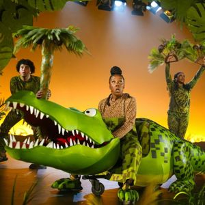 The Enormous Crocodile musical stage scene