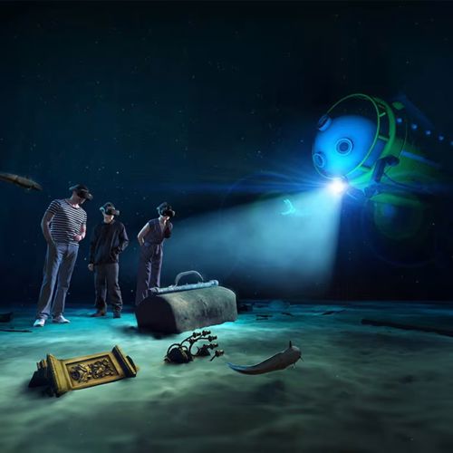 Underwater Titanic VR expedition