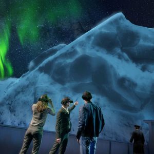 Titanic iceberg scene in VR experience