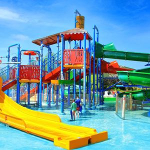 Water play area at Twinlakes Theme Park