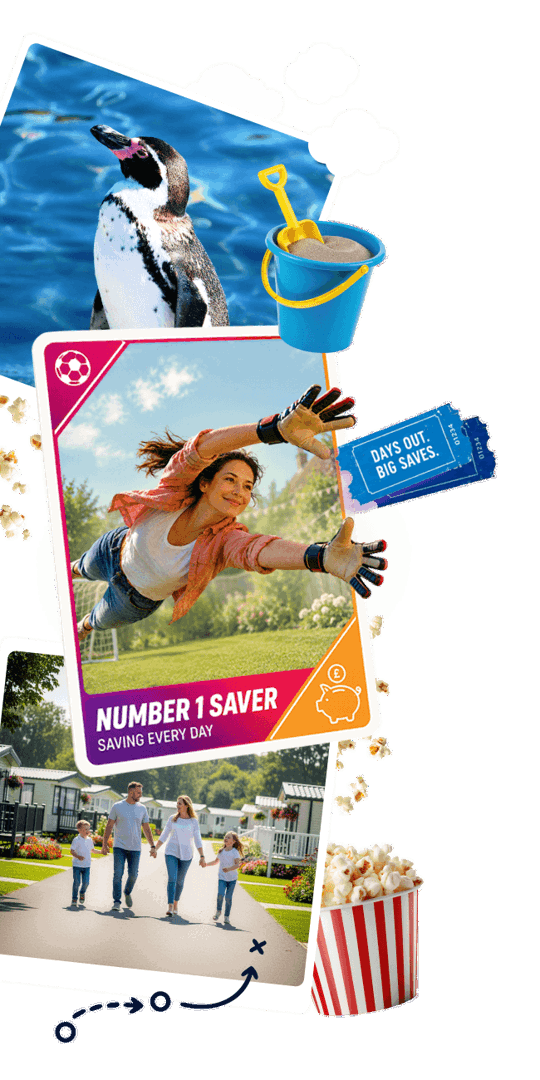 Hero banner containing imagery for family days out
