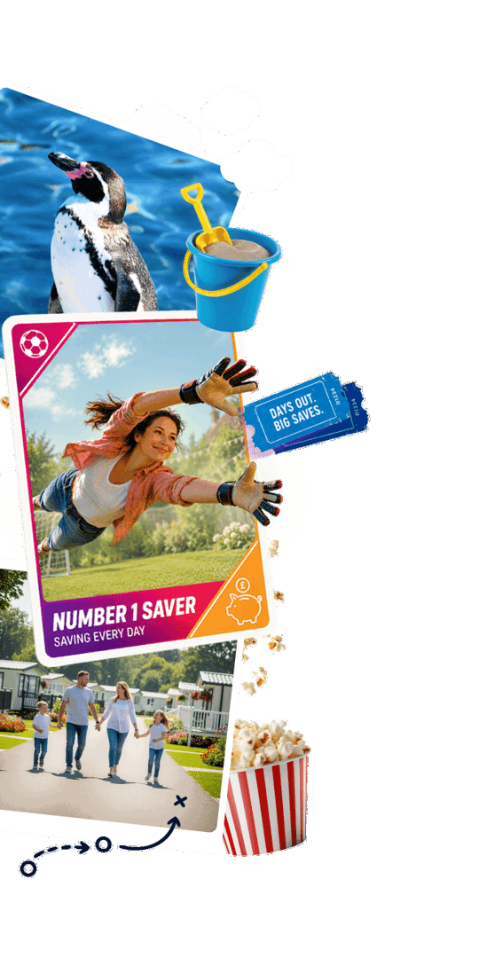 Hero banner containing imagery for family days out