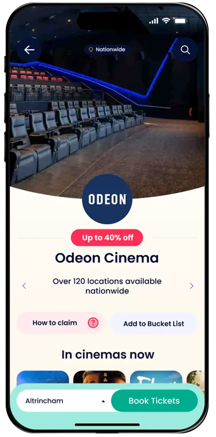 An example of what an offer page looks like on a phone