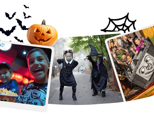 An illustrative family days out mobile hero image